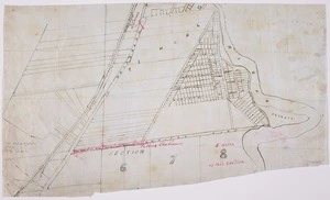 [Creator unknown] :[Plan of Alicetown and Petone, Lower Hutt, showing site for factory purposes] [ms map]. 1905.