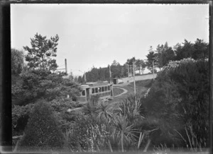 Tram going up Maori Hill in Dunedin