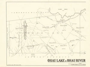 Ohau Lake & Ohau River survey districts [electronic resource] / S.A. Park, Jan. 1924.
