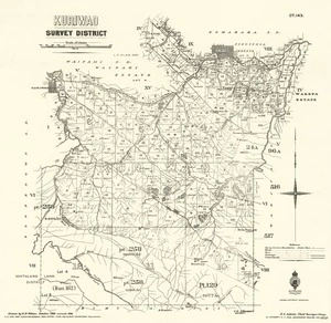 Kuriwao Survey District [electronic resource] / drawn by G.P. Wilson, October 1888.
