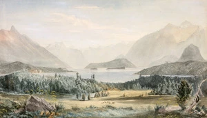 Cook, Ebenezer Wake, 1844-1926 :Manapouri - the Beehives. 1866.