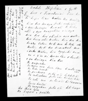 Letter from Hare Tipene & Rapaea Pareihe to McLean