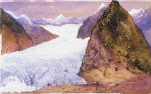 [Fox, William] 1812-1893 :Fox Glacier, Weheka or Cook's River, Westland, New Zealand [1872]