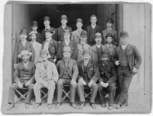 Members of the Union Steam Ship Company, Wellington - Photograph taken by Francis E Tomlinson
