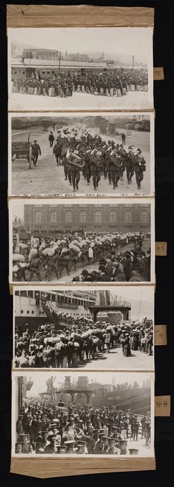 Soldiers embarking, Wellington, World War I