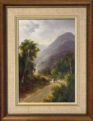 Kirkwood, Henry William 1854-1925 :Road near Pelorus Sound. [189-?]
