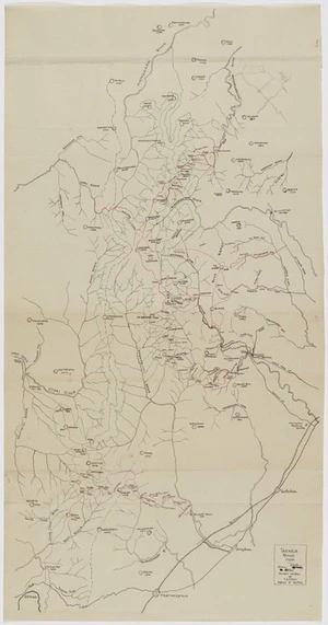 Francis, H. R. : Tararua Range, [ms map], 1924.