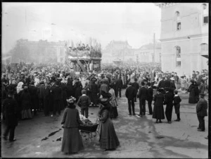 Opening of the electric tramway, Christchurch