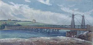 Hatton, Walter Scarlett, 1873-1938 :Panmure Bridge Auckland 1859 [1867]