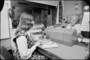Radio host Doreen Kelso (right) with guest Mrs Margaret David