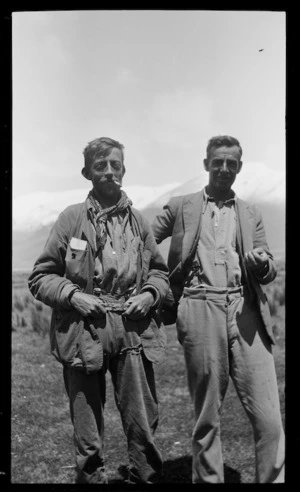 John Dobree Pascoe and Lawry Walker at Manuka Point Station
