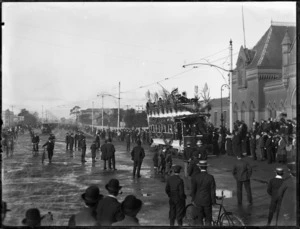 Opening of the electric tramway, Christchurch