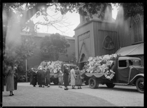 Funeral of Sir Frederic Truby King, St Paul's Cathedral, Mulgrave Street, Wellington