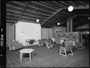 Lounge interior, Milford Hotel, Milford Sound - Photograph taken by K V Bigwood