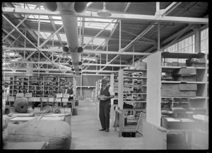 Spare parts section? at the Hutt Railway Workshops, Woburn, 1929.