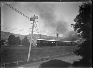 Royal train near Dunedin, on the Royal Tour of the Duke and Duchess of York, 1927.