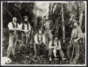 Arthur Paul Harper, 1865-1955 : Survey party on the Cook River Flats
