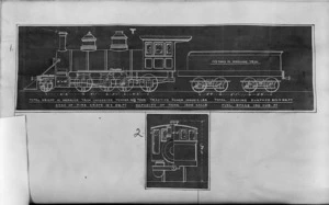 Blueprint specifications for T Class steam locomotives (2-8-0 type)