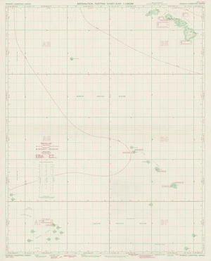 Aeronautical plotting chart, ICAO 1:3,000,000. Phoenix-Christmas-Hawaii.