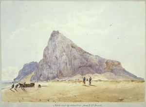 Smith, William Mein, 1799-1869 :North end of Gibraltar from the E[aster]n Beach. [1830s].