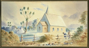Raworth, William Henry, 1821-1904 :Maori Church Rapauki. 1871.