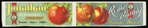 New Zealand Fruitgrowers' Federation :[Apples] Jonathan, the aristocrat of dessert tender, juicy, mild; and, Rome Beauty, luscious dessert / Dominion Mark Fruit. [1931-1935]