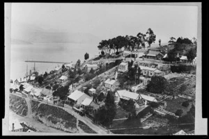 Photographer unknown: View of Lyttelton 1870s