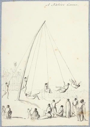 [Merrett, Joseph Jenner] 1816?-1854 :[The Hobson album]. A native game. [ca 1843]