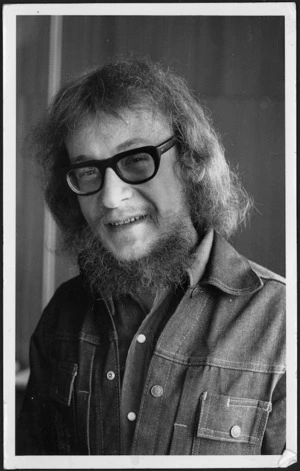 Portrait of Polish theatre director, Jerzy Grotowski (1933-1999).