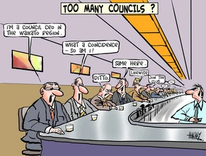 Hawkey, Allan Charles, 1941- : Too many councillors? 13 August 2014