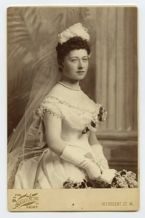 Van der Weyde (London) fl 1877-1902 :Portrait of Winifred Campbell