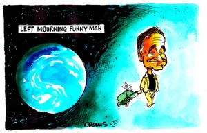 Evans, Malcolm Paul, 1945-: Left Mourning Funny Man. 11 August 2014