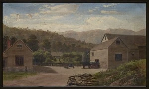 Watkins, William Montague Nevin 1835-1904 :[Flourmill, Akaroa, belonging to C. L. Haylock in Grehan Valley] 1880