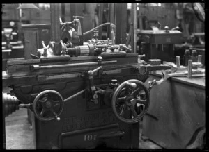 Machinery for the repair and maintenance of locomotives at the Hillside Railway Workshops