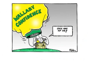 Hubbard, James, 1949- :Wallaby confidence. 25 August 2014