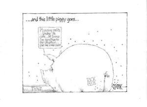 And this little piggy goes... "Plunging profits... savage job cuts... of course I'm sensitive to the situation... give me some credit." 9 August 2010