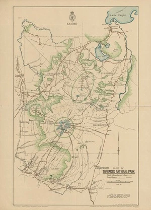 Plan of Tongariro National Park.
