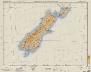 High altitude aeronautical map. South Island.