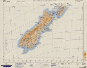 High altitude aeronautical map. South Island.