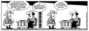 Fletcher, David 1952- : "It's election time. They're backing everything!!!" The Politician. 4 September 2014