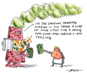 "I'm the emotions trading scheme - you trade a wad of your cash for a smug ooh-look-how-green-I-am feeling." 30 June 2010