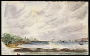 Artist unknown :St George's Bay & the railway wharf. 15/9/86 [1886]