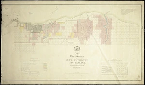 Plan of the town and settlement of New Plymouth, New Zealand, as surveyed up to the end of the year 1842 / by F. A. Carrington.