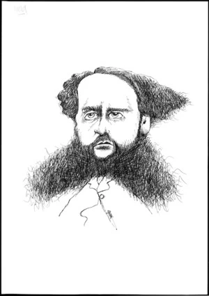 Winter, Mark, 1958- :Caricature of Frederick Weld, 1823-1891, drawn April 2003.
