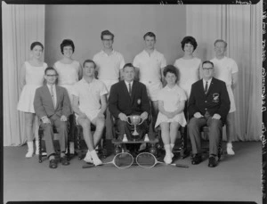 Members of the Wellington Badminton Association, winners of the North Island competition