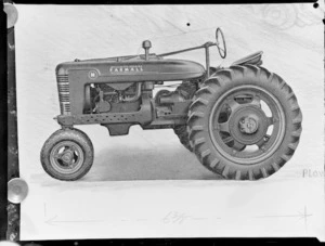 Drawing of a Farmall tractor