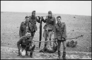 Members of Hutt Valley Tramping Club in army uniform