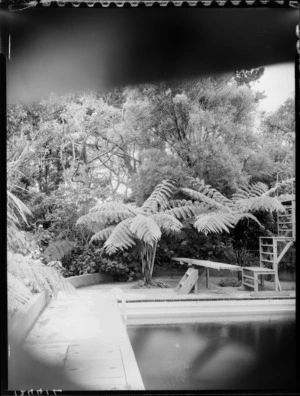 Swimming pool and garden, Homewood, Karori, Wellington