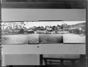 Composite panorama of Homewood house and grounds, Karori, Wellington