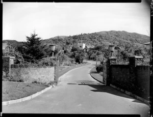 Entrance gates, Homewood, Karori, Wellington